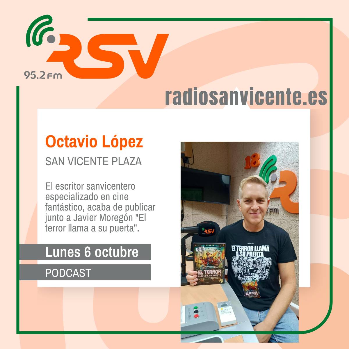 Entrevista sobre El terror llama a su puerta, en Radio San Vicente